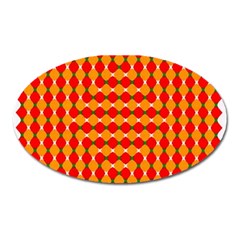 Illusion Blocks Pattern Oval Magnet by Sparkle