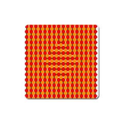 Illusion Blocks Pattern Square Magnet by Sparkle