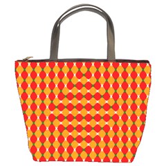 Illusion Blocks Pattern Bucket Bag by Sparkle