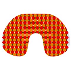 Illusion Blocks Pattern Travel Neck Pillow by Sparkle