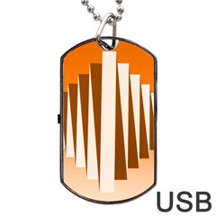 Lines Dog Tag Usb Flash (one Side) by Sparkle