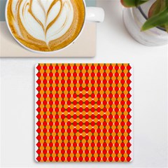 Illusion Blocks Pattern Uv Print Square Tile Coaster 