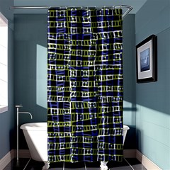 Blocks Illusion Shower Curtain 36  X 72  (stall)  by Sparkle