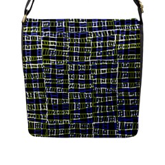 Blocks Illusion Flap Closure Messenger Bag (l) by Sparkle