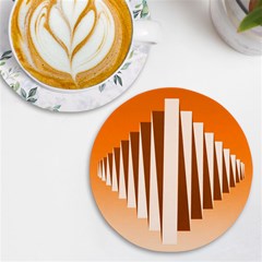 Lines Uv Print Round Tile Coaster