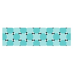 Illusion Blocks Pattern Satin Scarf (oblong) by Sparkle