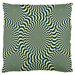 Illusion Waves Pattern Large Cushion Case (one Side) by Sparkle