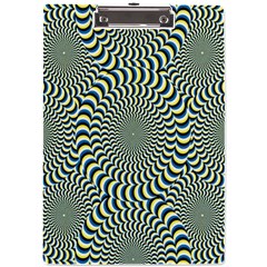 Illusion Waves Pattern A4 Clipboard