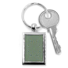 Illusion Waves Pattern Key Chain (rectangle) by Sparkle