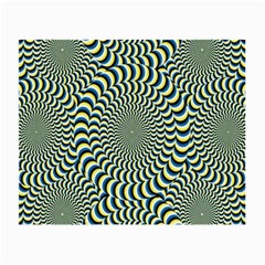 Illusion Waves Pattern Small Glasses Cloth (2 Sides) by Sparkle