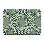 Illusion Waves Pattern Small Doormat  24 x16  Door Mat