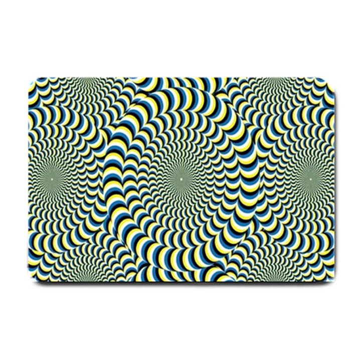 Illusion Waves Pattern Small Doormat 