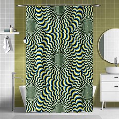 Illusion Waves Pattern Shower Curtain 48  X 72  (small)  by Sparkle