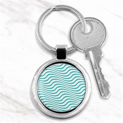 Beach Waves Key Chain (round) by Sparkle