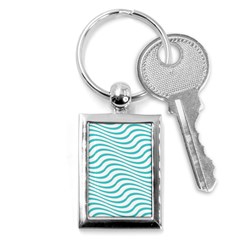 Beach Waves Key Chain (rectangle) by Sparkle