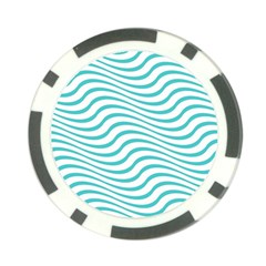 Beach Waves Poker Chip Card Guard