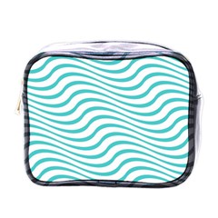 Beach Waves Mini Toiletries Bag (one Side)