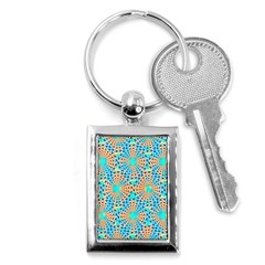 Illusion Waves Pattern Key Chain (rectangle) by Sparkle