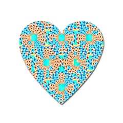 Illusion Waves Pattern Heart Magnet by Sparkle