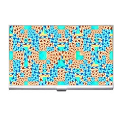 Illusion Waves Pattern Business Card Holder by Sparkle