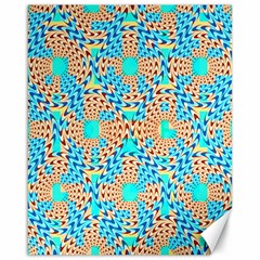 Illusion Waves Pattern Canvas 16  X 20  by Sparkle