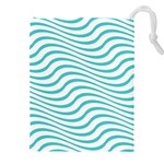 Beach Waves Drawstring Pouch (5XL) Front