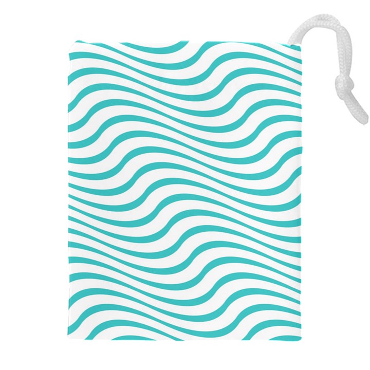 Beach Waves Drawstring Pouch (5XL)