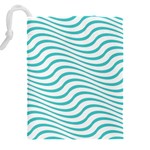 Beach Waves Drawstring Pouch (5XL) Back