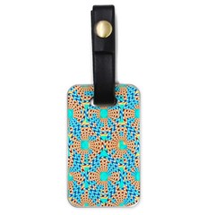 Illusion Waves Pattern Luggage Tag (one Side) by Sparkle