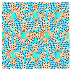 Illusion Waves Pattern Wooden Puzzle Square by Sparkle