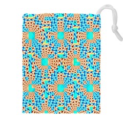 Illusion Waves Pattern Drawstring Pouch (5xl) by Sparkle