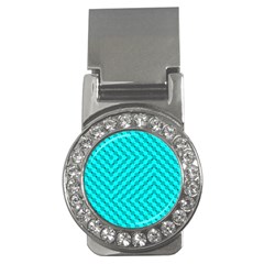 Illusion Waves Pattern Money Clips (cz)  by Sparkle