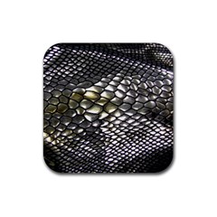 Snake Skin Rubber Coaster (square) by Sparkle