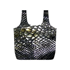 Snake Skin Full Print Recycle Bag (s) by Sparkle