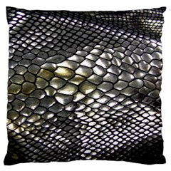 Snake Skin Standard Flano Cushion Case (one Side)