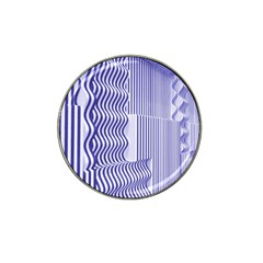 Illusion Waves Pattern Hat Clip Ball Marker (4 Pack) by Sparkle