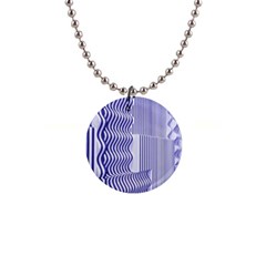 Illusion Waves Pattern 1  Button Necklace by Sparkle