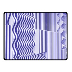 Illusion Waves Pattern Fleece Blanket (small) by Sparkle