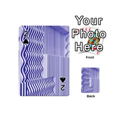 Illusion Waves Pattern Playing Cards 54 Designs (mini) by Sparkle