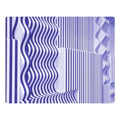 Illusion Waves Pattern Double Sided Flano Blanket (large)  by Sparkle