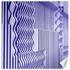 Illusion Waves Pattern Canvas 16  X 16  by Sparkle