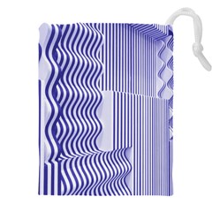 Illusion Waves Pattern Drawstring Pouch (5xl) by Sparkle