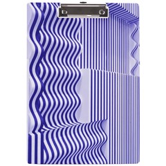 Illusion Waves Pattern A4 Clipboard by Sparkle