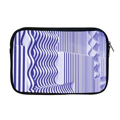 Illusion Waves Pattern Apple Macbook Pro 17  Zipper Case by Sparkle