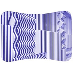 Illusion Waves Pattern Velour Seat Head Rest Cushion by Sparkle