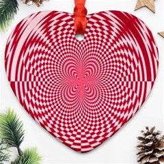 Illusion Floral Pattern Ornament (heart)