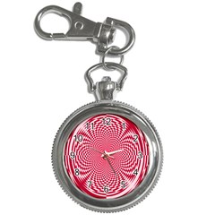 Illusion Floral Pattern Key Chain Watches by Sparkle