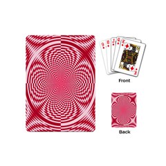 Illusion Floral Pattern Playing Cards Single Design (mini) by Sparkle