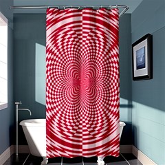 Illusion Floral Pattern Shower Curtain 36  X 72  (stall)  by Sparkle