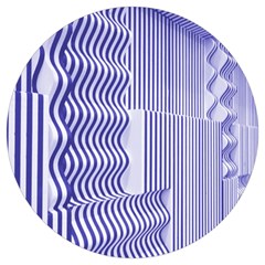 Illusion Waves Pattern Round Trivet